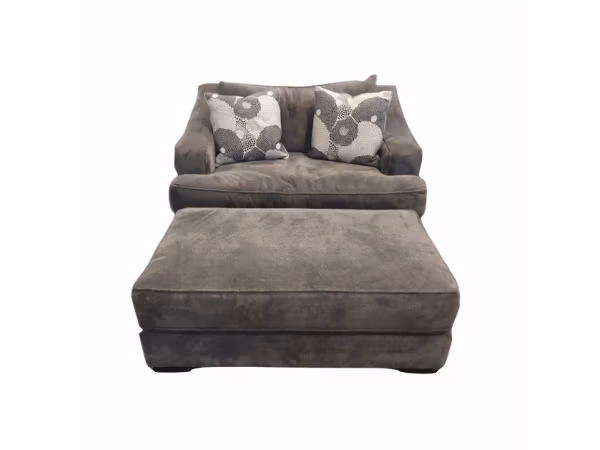Stanton Double Chair w/ Ottoman Final Price