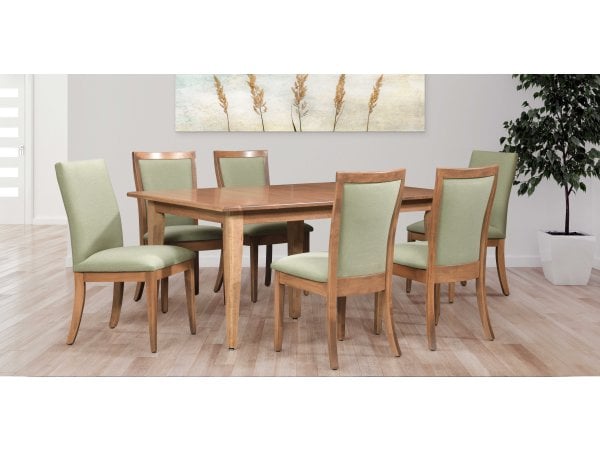 Secret Garden 7 Piece Ohio Amish Made- Real Solid Wood Dining Set Dining Sets Amish Made