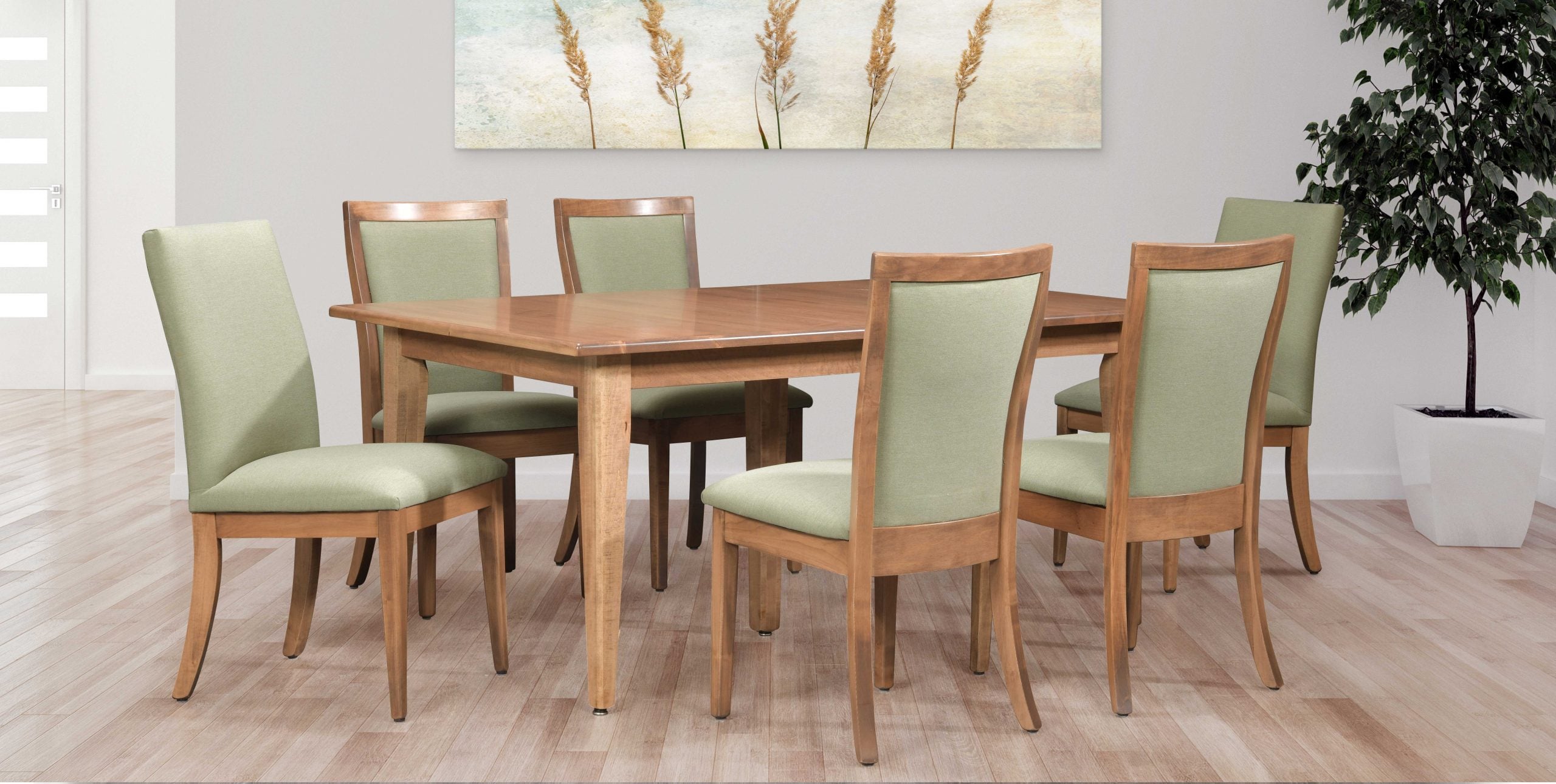 Roller Coaster 5 Piece Ohio Amish Made- Real Solid Wood Dining Set Dining Sets Amish Made 8