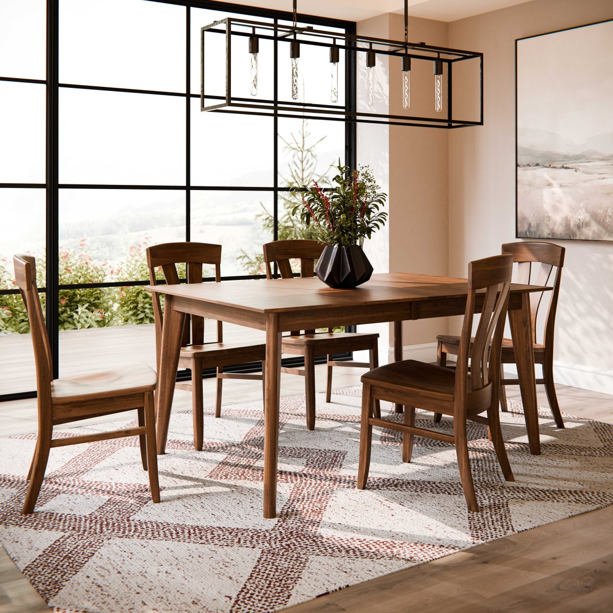 Monica 5 Piece Ohio Amish Made- Real Solid Wood Dining Set – BILTRITE ...