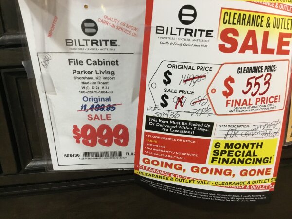 Parker Living File Cabinet Final Price - Image 2