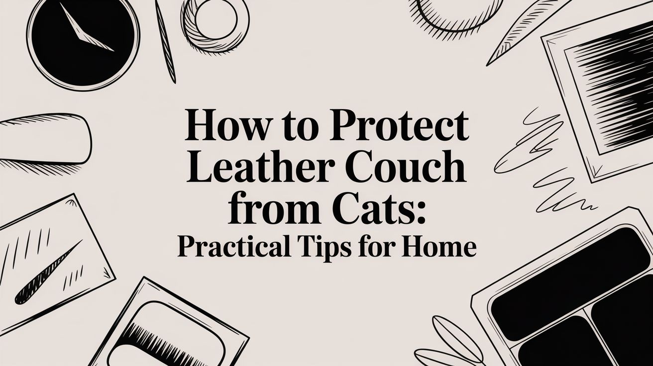 How To Protect Leather Couch From Cats Title Graphic