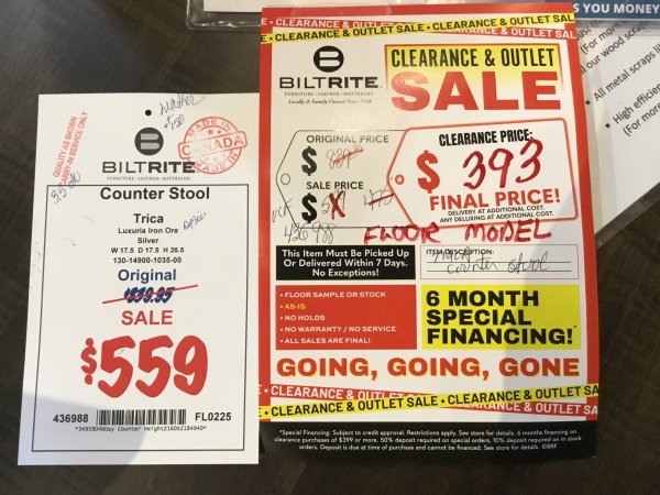 Tricia Counter Stool Final Price Clearance 6