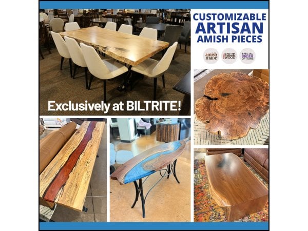 Customizable Artisan Amish Pieces Tables Amish Made
