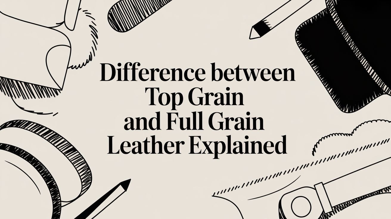 Difference Between Top Grain And Full Grain Leather Leather Guide