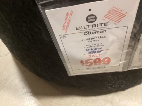 J Cooper USA Ottoman Final Price - Image 2