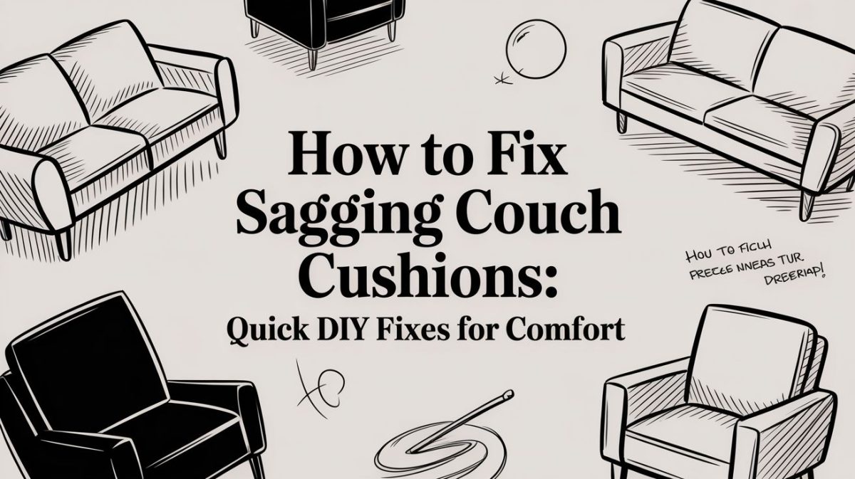 How to Fix Sagging Couch Cushions: Fun DIY Fixes for Your Family Sofa