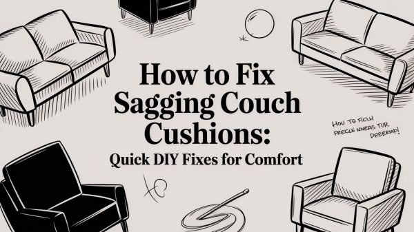 How to Fix Sagging Couch Cushions: Fun DIY Fixes for Your Family Sofa