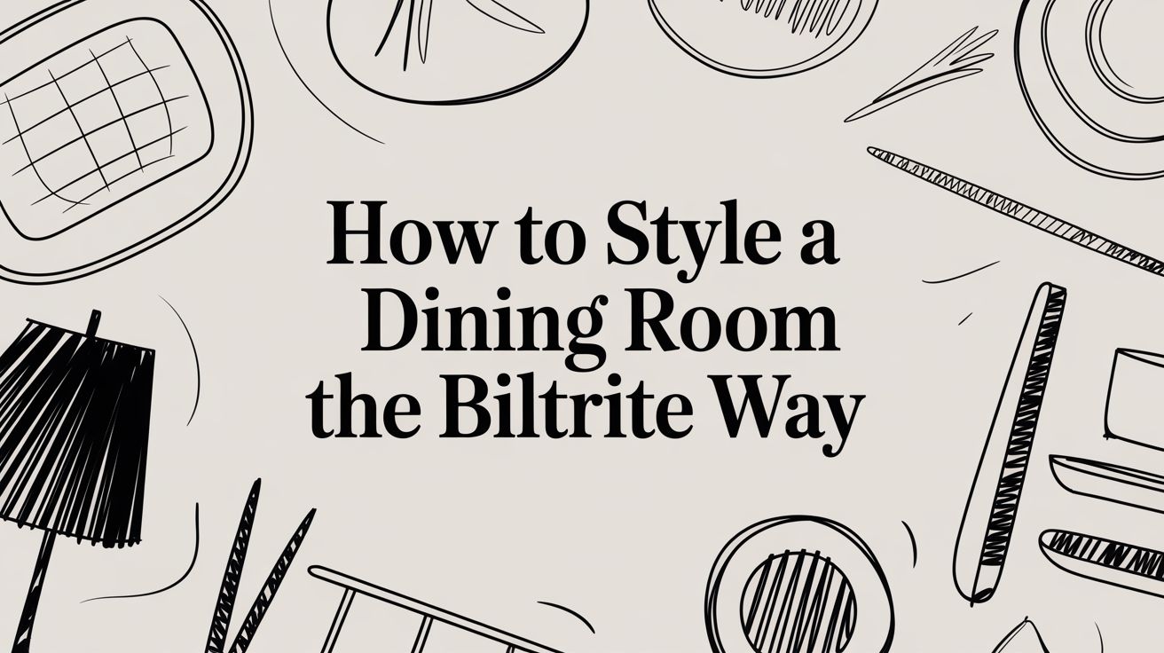 How To Style A Dining Room Tableware Sketch