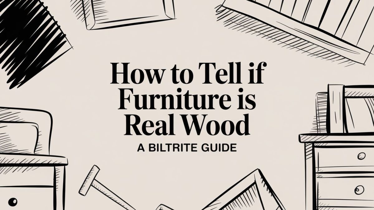 How to Tell If Furniture Is Real Wood: A BILTRITE Guide