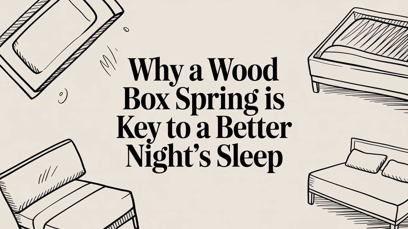 Wood Box Spring Bed Illustrations