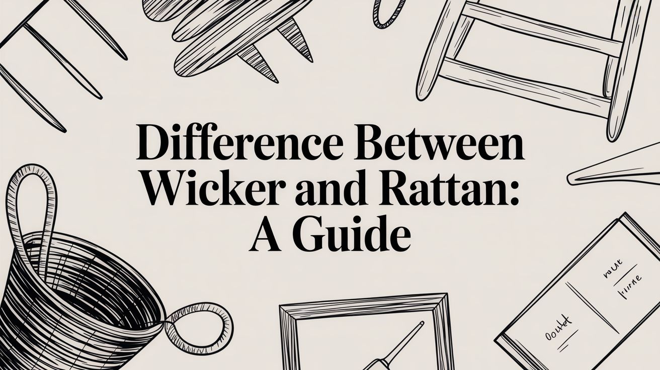 Difference Between Wicker and Rattan: A Guide