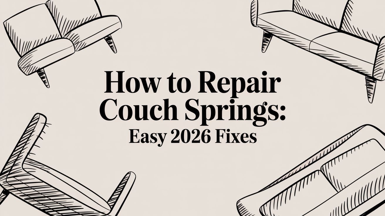 How To Repair Couch Springs: Easy 2026 Fixes