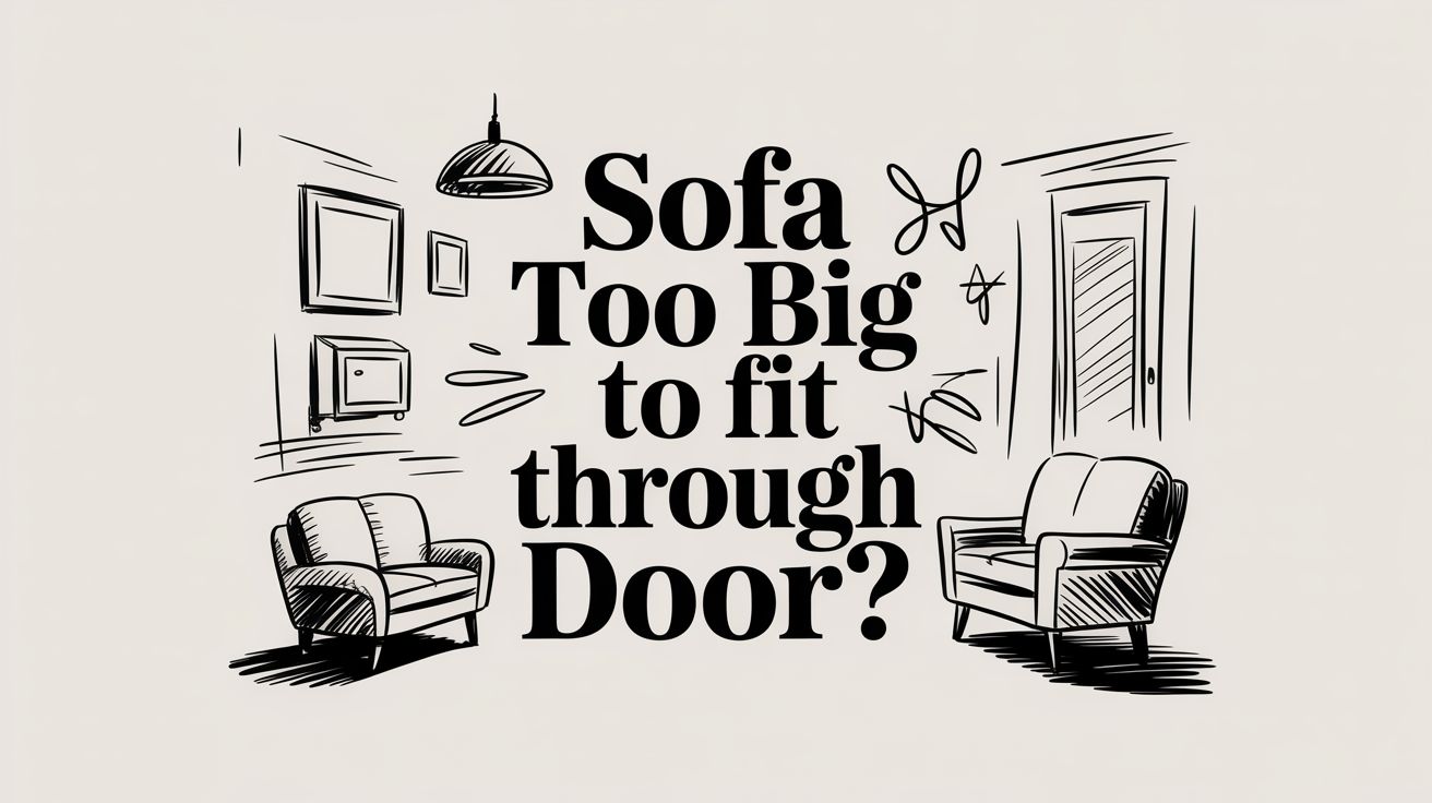 Sofa too big to fit through door?