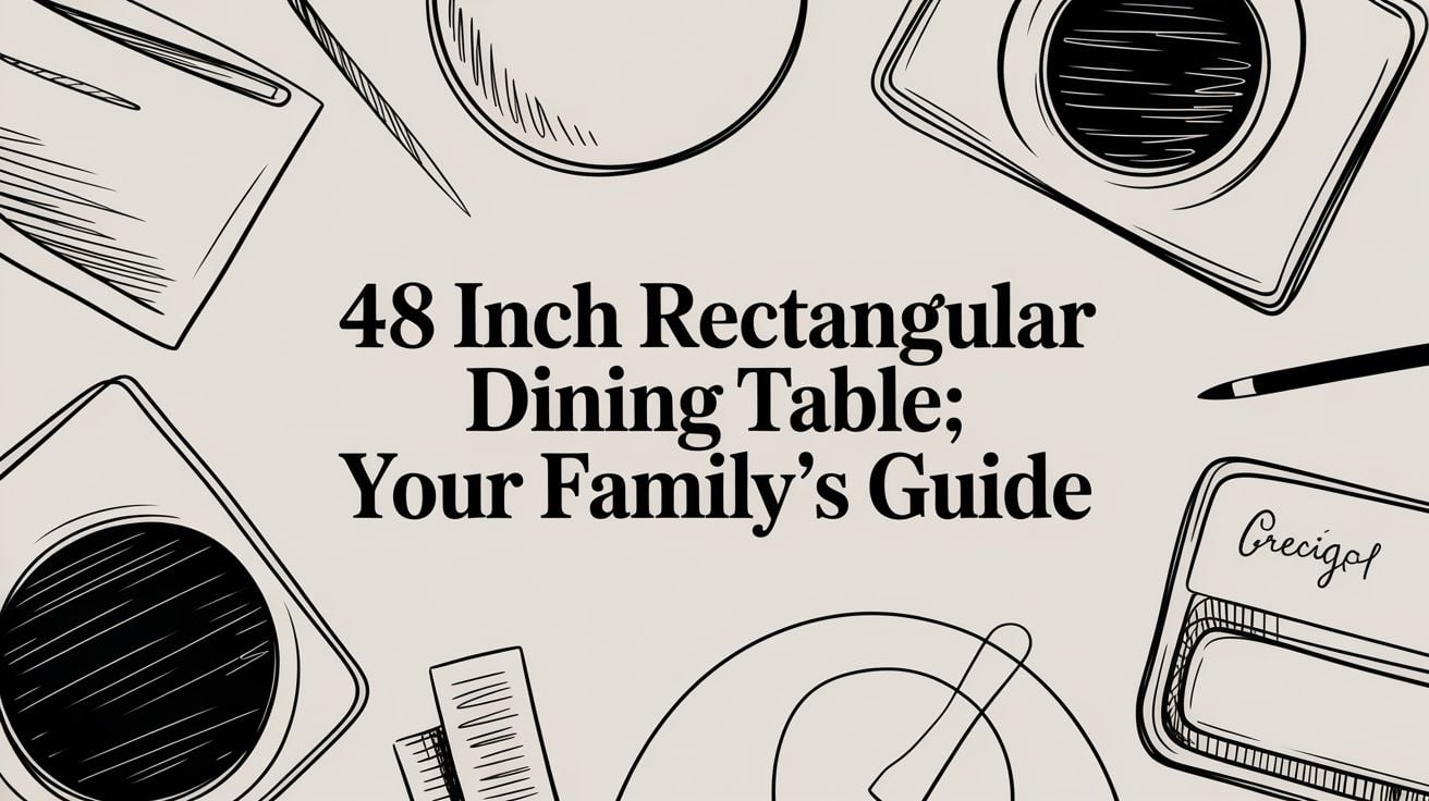48 Inch Rectangular Dining Table Dining Sketch