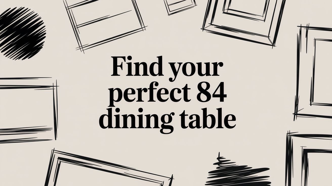 84 Dining Table Sketch Frames