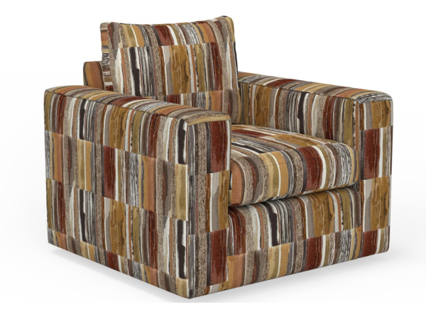 Luscious Sepia Swivel Chair Furniture USA Made