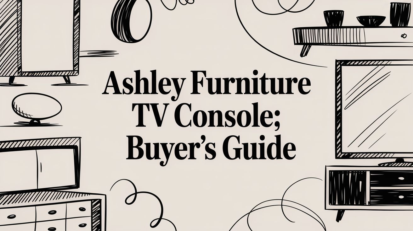 Ashley Furniture Tv Console Furniture Illustration