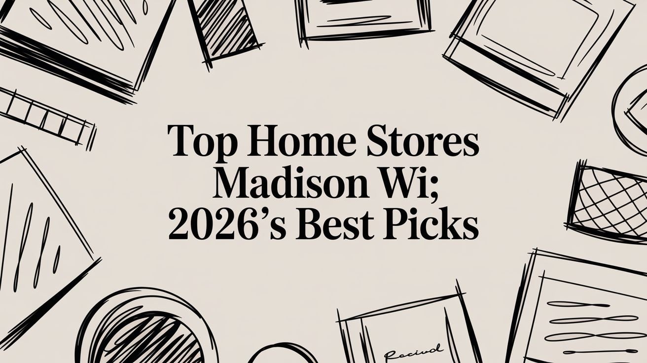 Home Stores Madison Wi Sketch Graphic