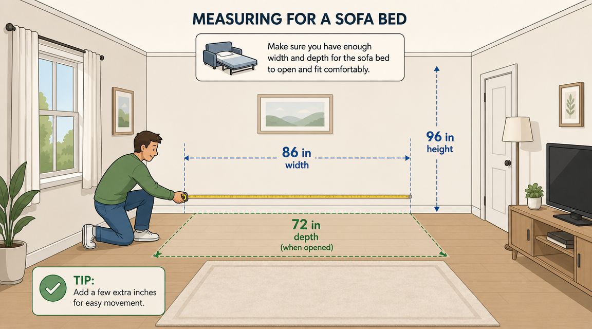 How to Measure Your Space for a New Sofa Bed