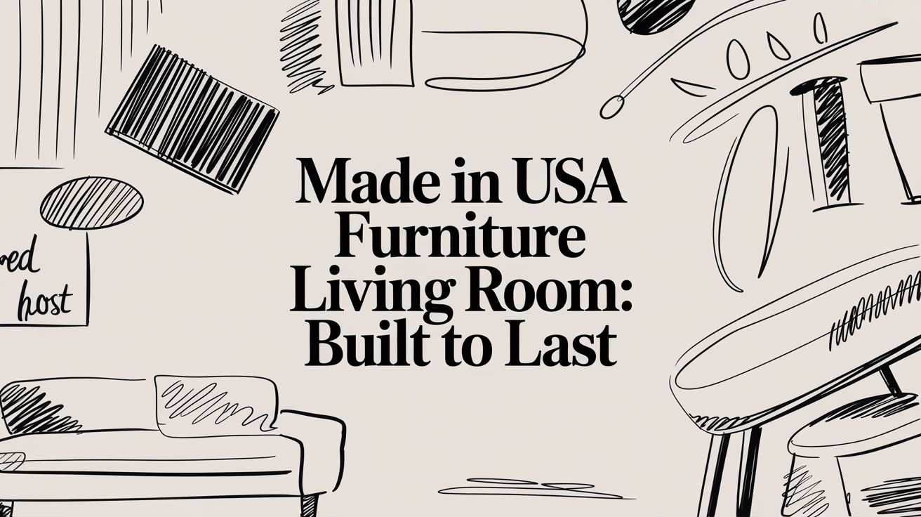 Made In Usa Furniture Living Room Furniture Sketches
