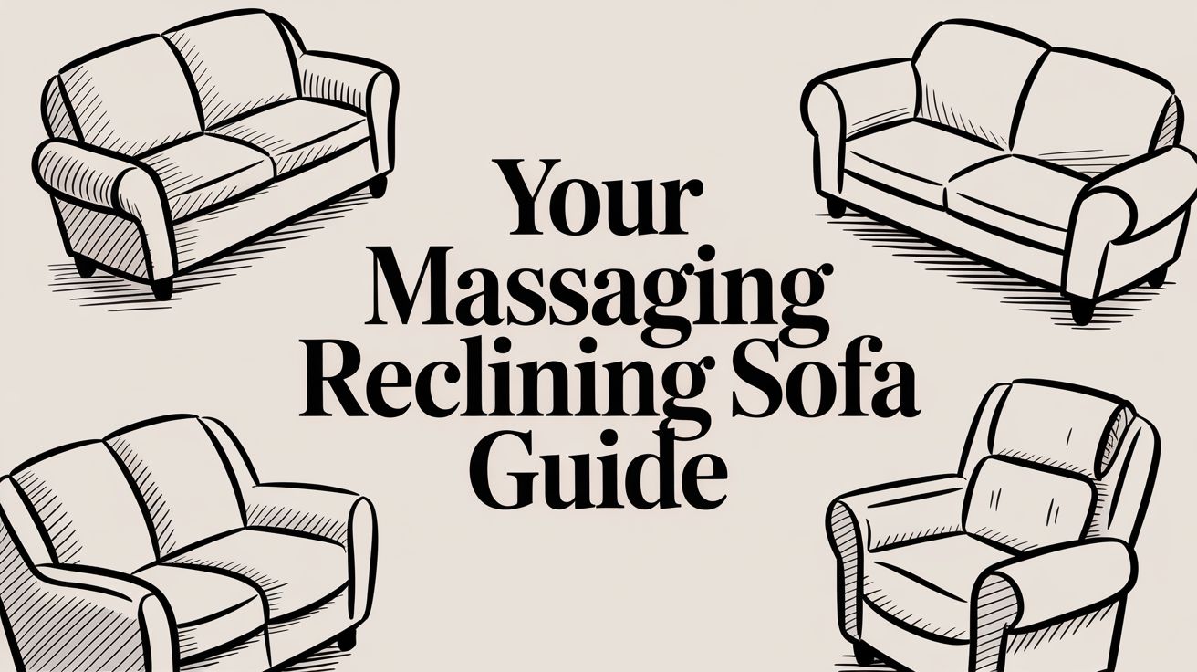 Massaging Reclining Sofa Sofa Illustrations