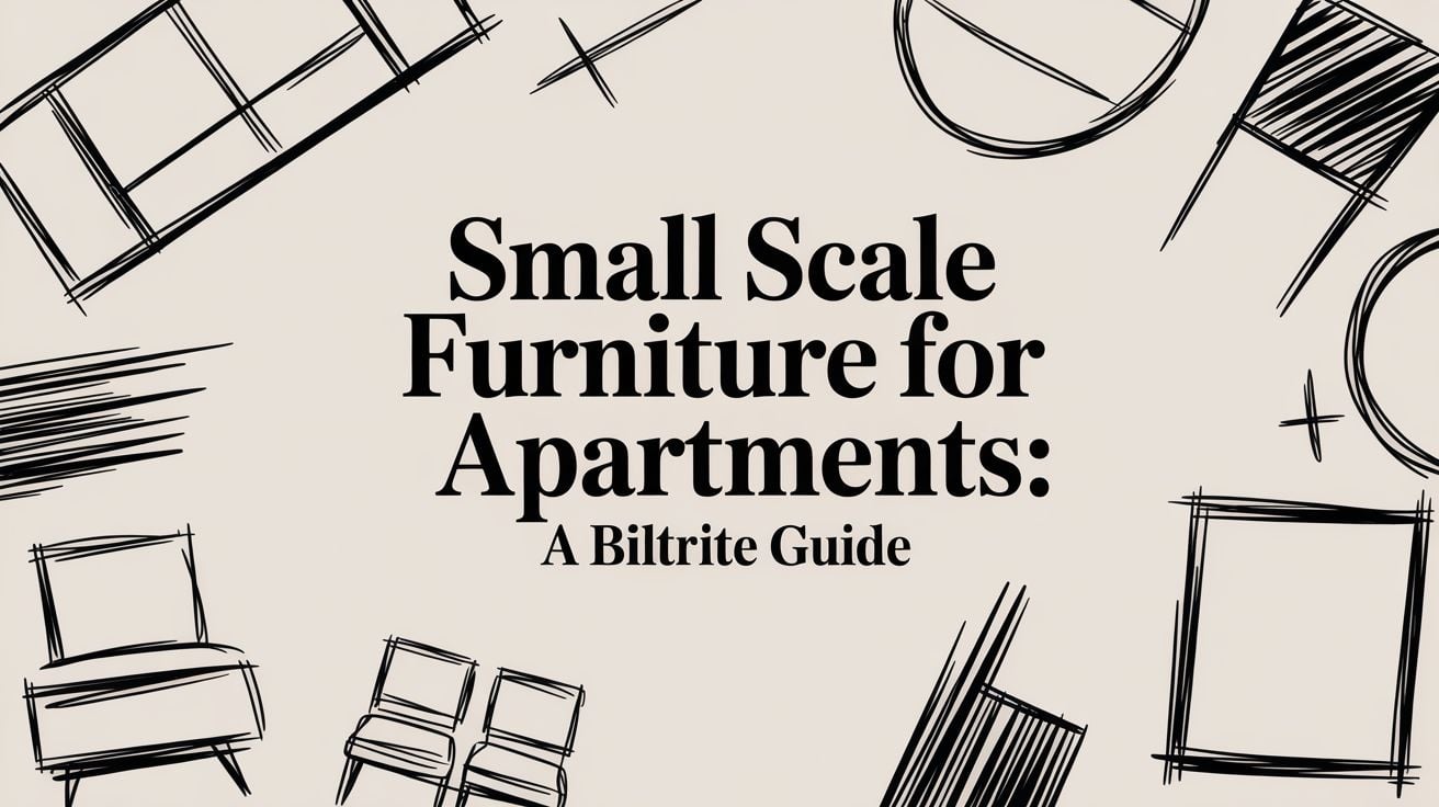 Small Scale Furniture For Apartments Furniture Sketches