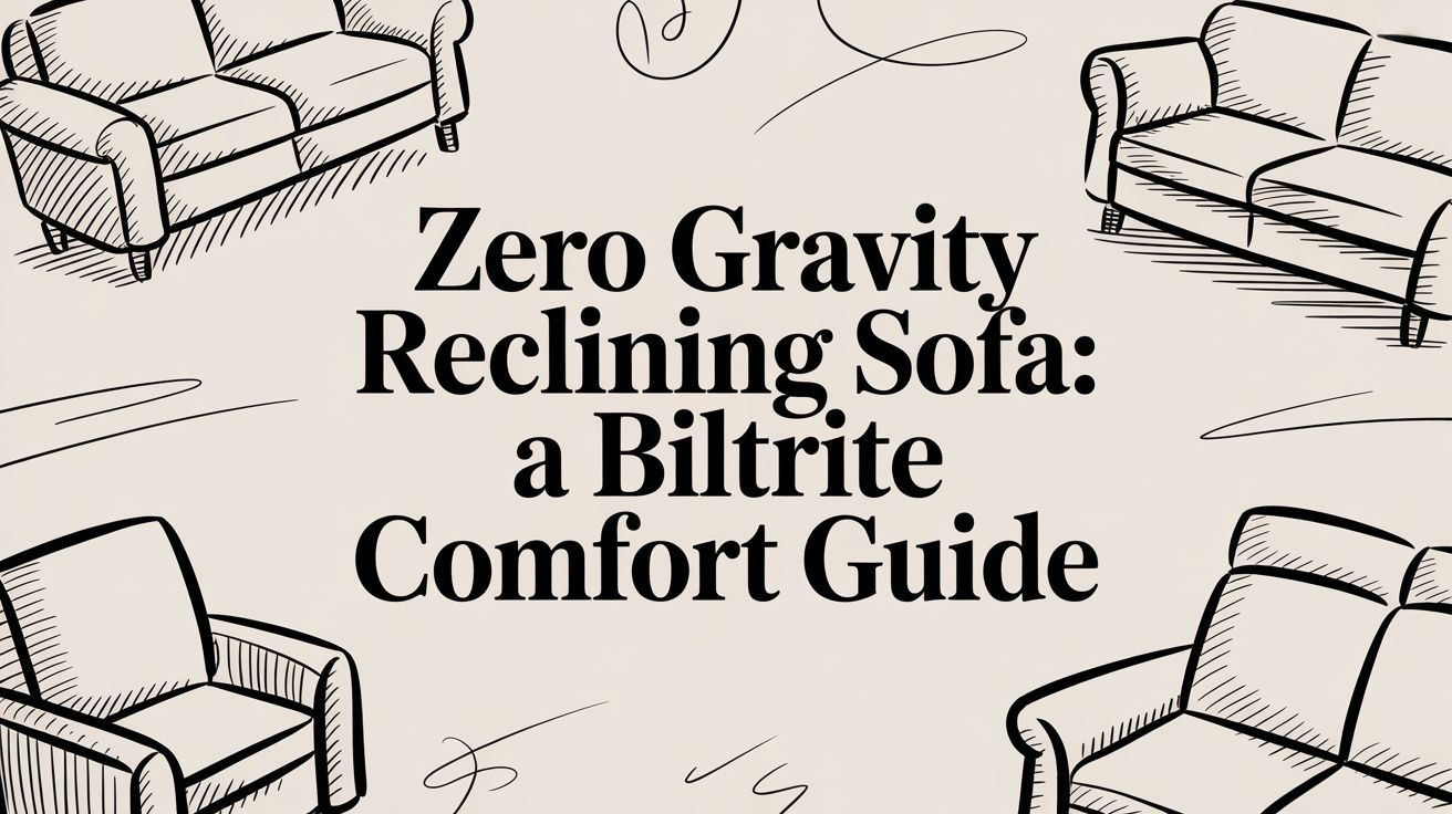 Zero Gravity Reclining Sofa Furniture Illustrations