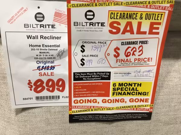 Home  Essential Wall Recliner Final Price - Image 2