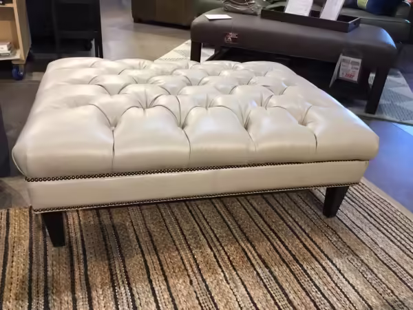 Decor-rest Leather Ottoman Final Price Clearance
