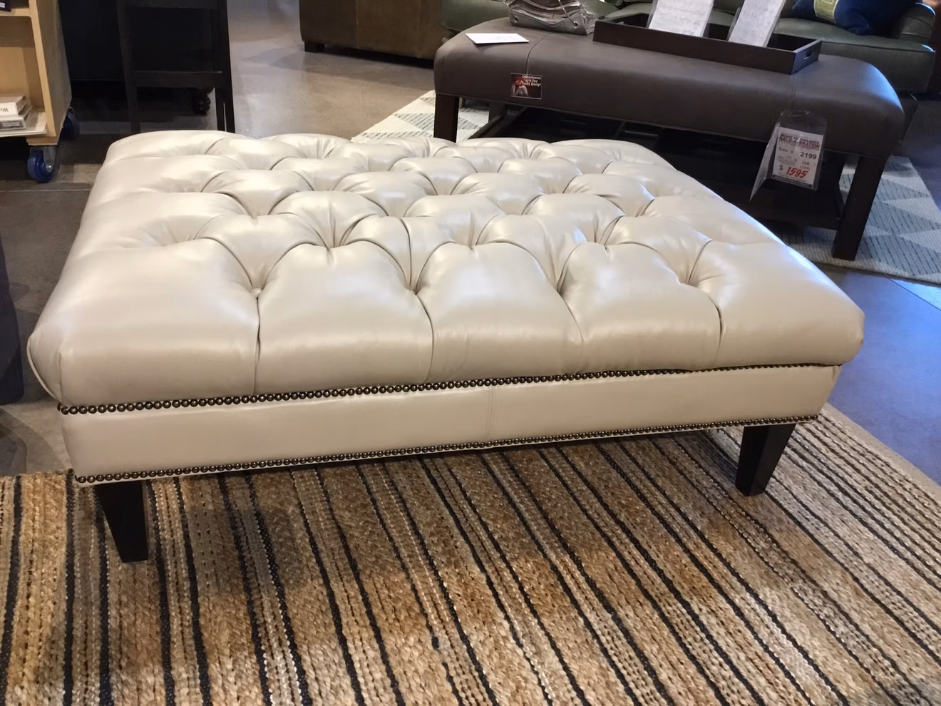 Decor-rest Leather Ottoman Final Price Clearance 3 Decor-rest Leather Ottoman Final Price Clearance 3