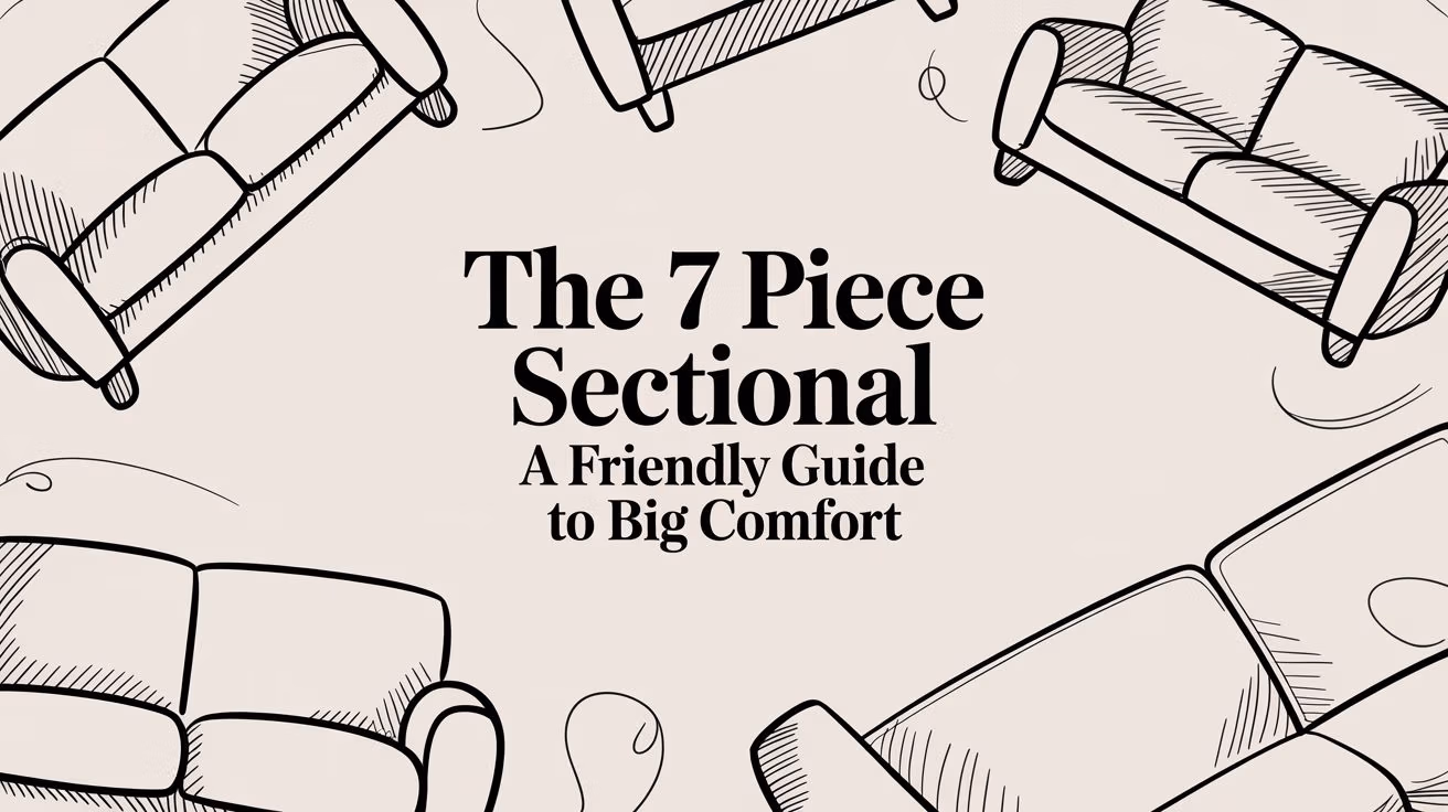 7 Piece Sectional Sofa Illustrations