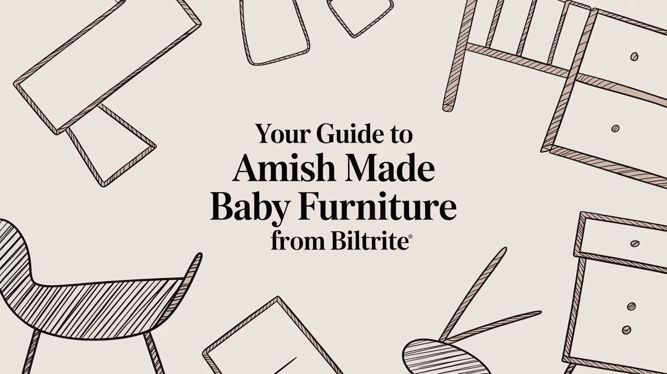 Amish Made Baby Furniture Nursery Sketches