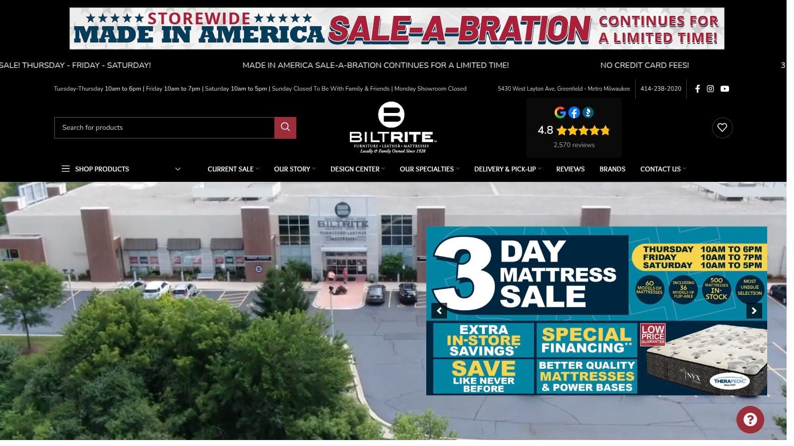 Screenshot from https://www.biltritefurniture.com