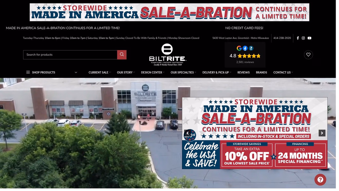 Screenshot from https://www.biltritefurniture.com