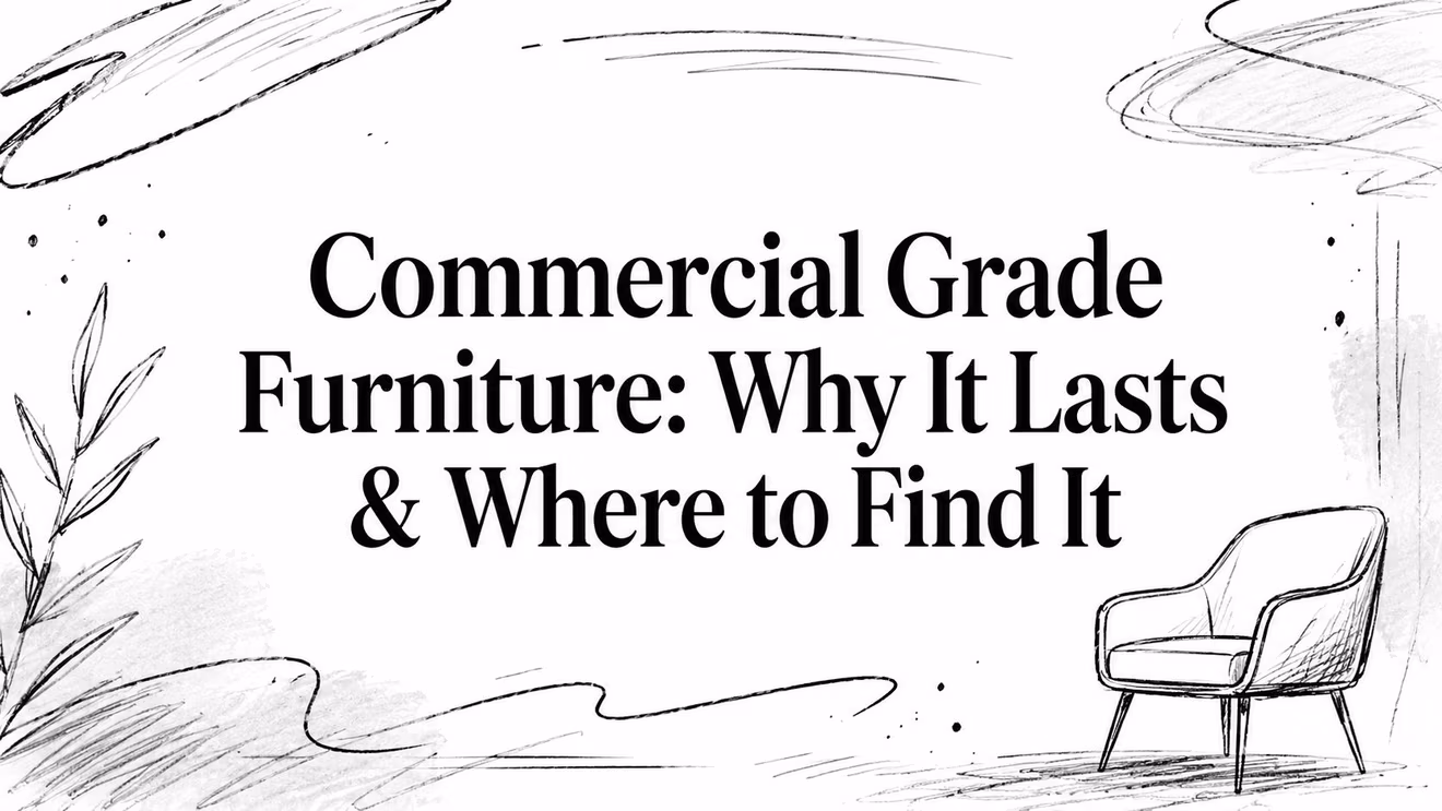 Commercial Grade Furniture Design Illustration