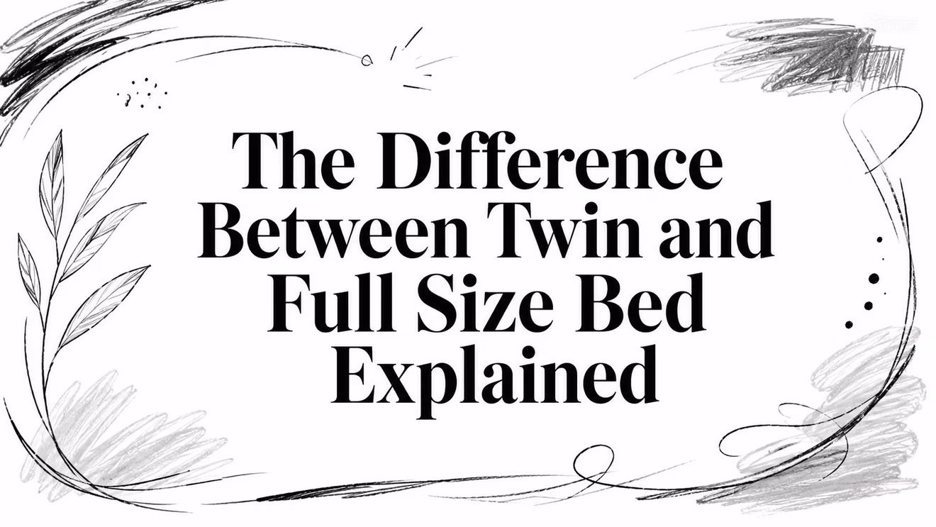 Difference Between Twin And Full Size Bed Comparison Title