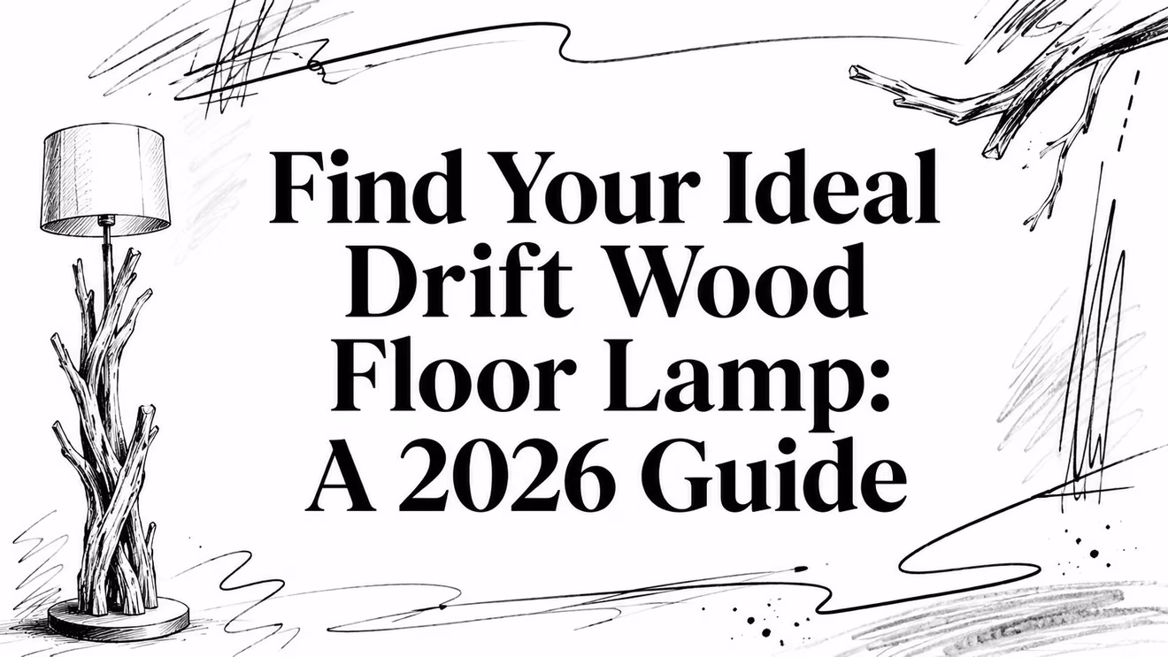 Drift Wood Floor Lamp Sketch