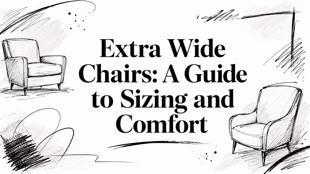 Extra Wide Chairs Armchair Sketches
