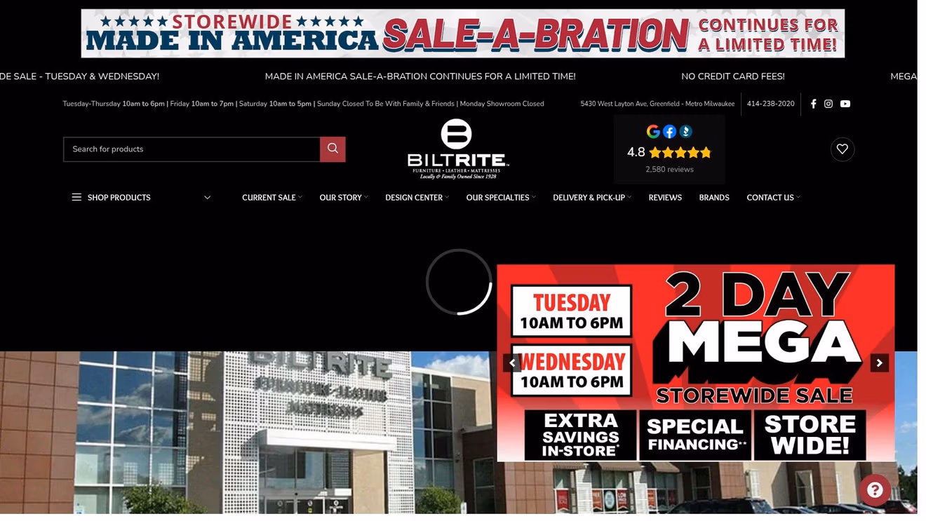 Screenshot from https://www.biltritefurniture.com