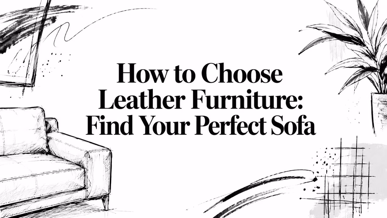 How To Choose Leather Furniture Sofa Sketch