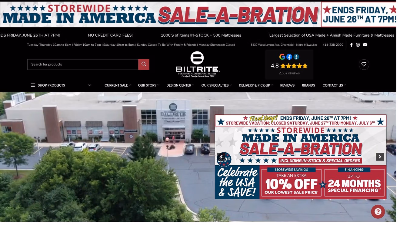 Screenshot from https://www.biltritefurniture.com