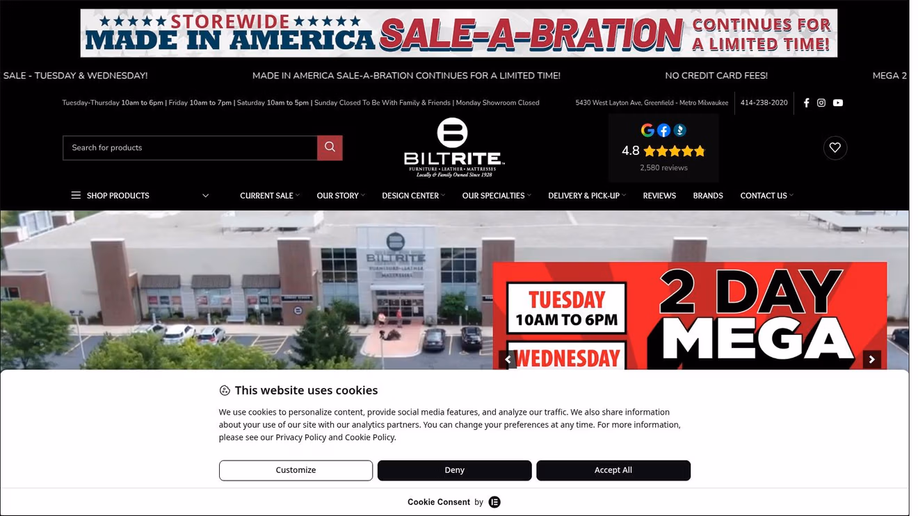 Screenshot from https://www.biltritefurniture.com