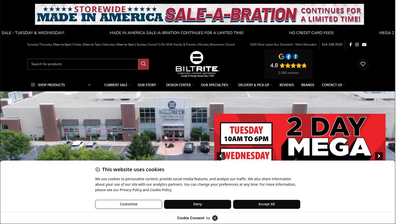 Screenshot from https://www.biltritefurniture.com