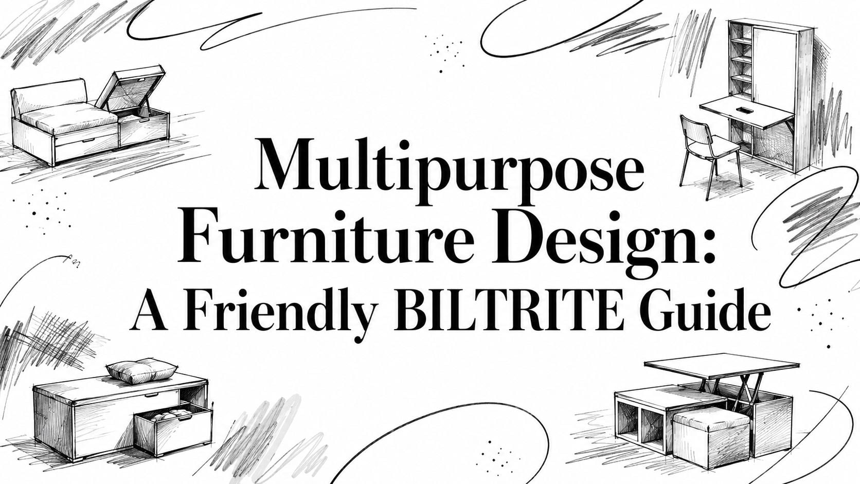 Multipurpose Furniture Design Sketches
