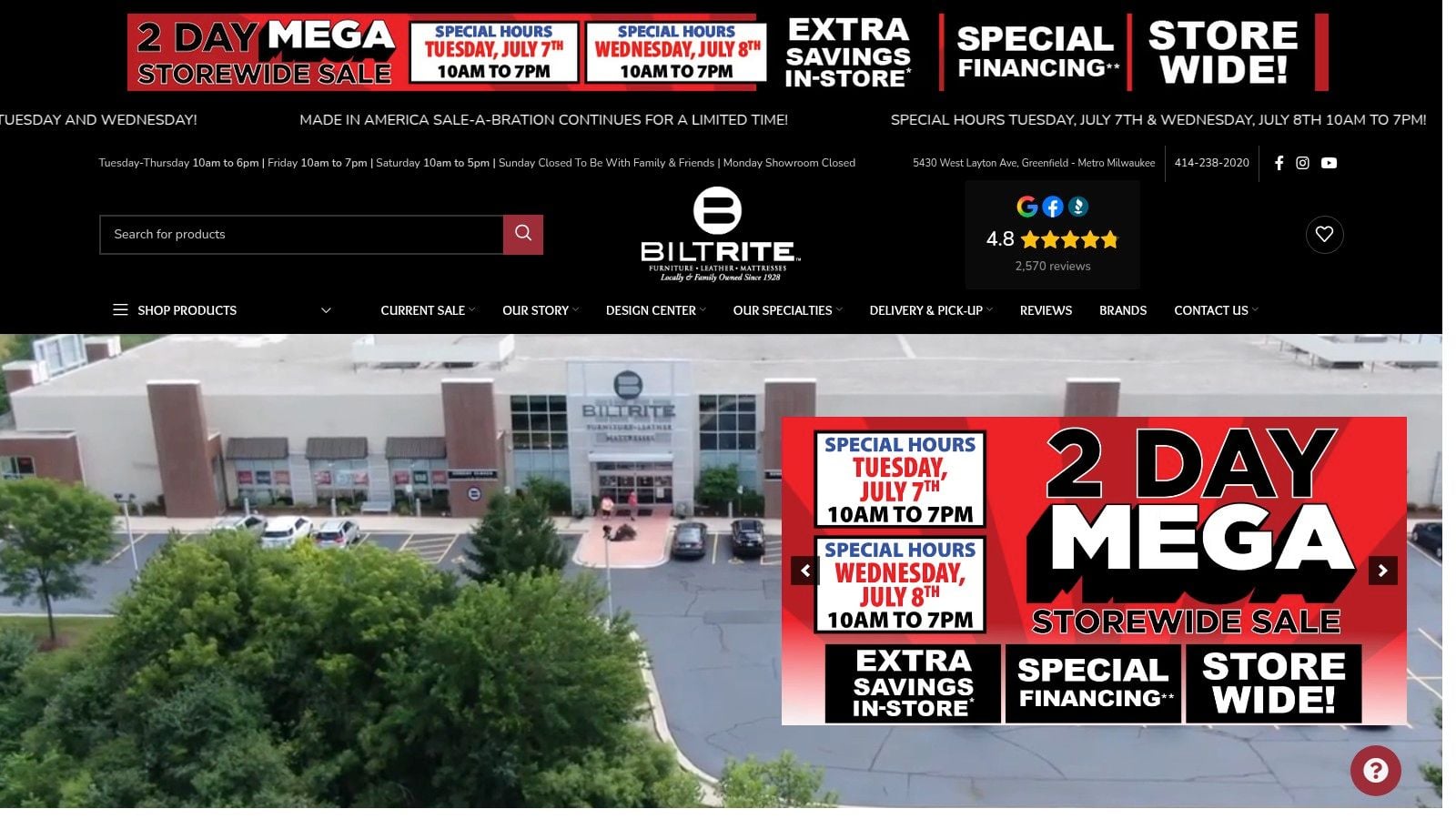 Screenshot from https://www.biltritefurniture.com