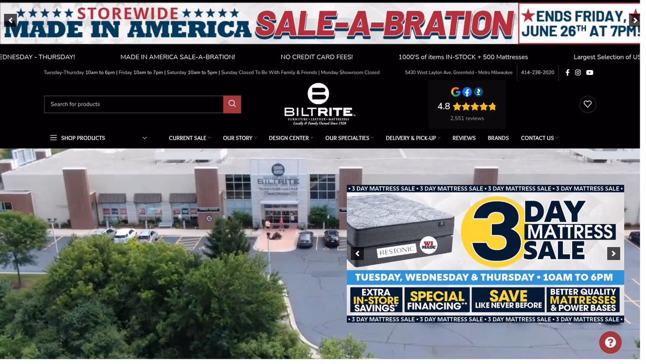 Screenshot from https://www.biltritefurniture.com