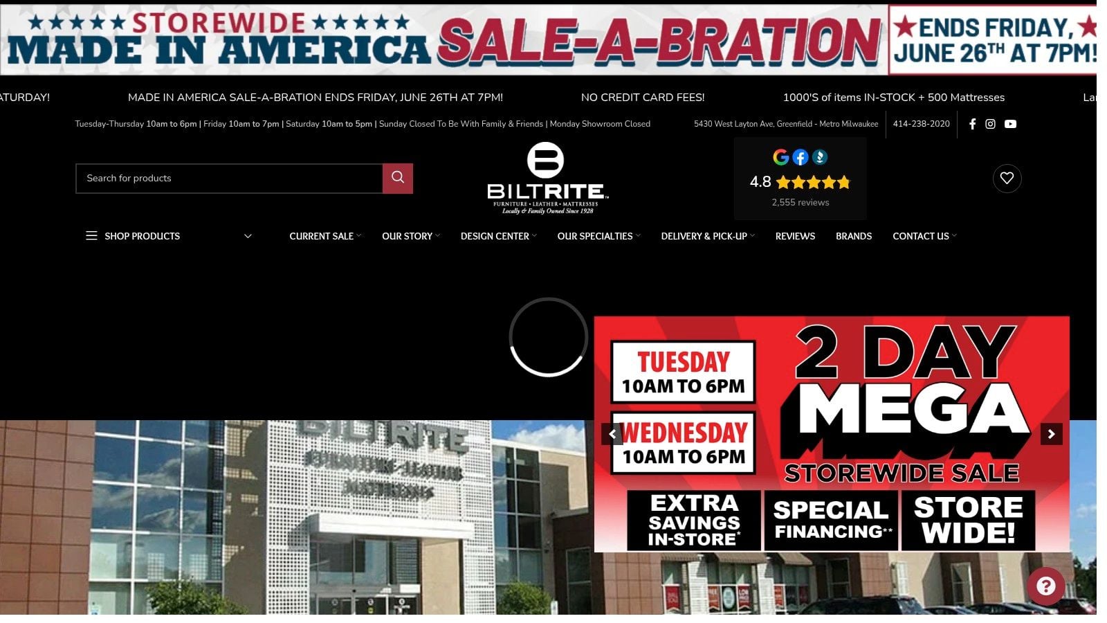 Screenshot from https://www.biltritefurniture.com