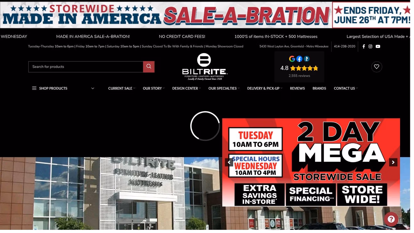 Screenshot from https://www.biltritefurniture.com