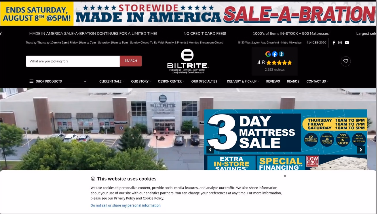 Screenshot from https://www.biltritefurniture.com